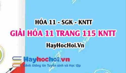 Giải Hóa 11 trang 115 Kết nối tri thức SGK